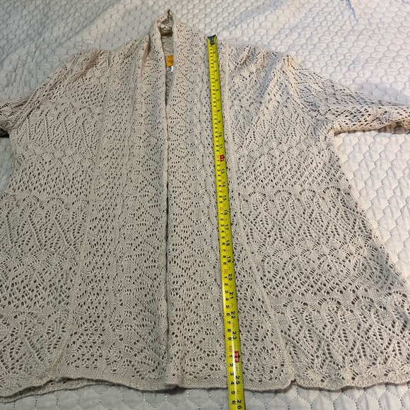 Ruby Rd. Light Tan Knit Cardigan - Picture 5 of 8